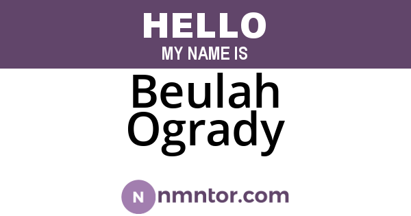 Beulah Ogrady