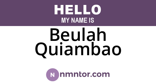 Beulah Quiambao