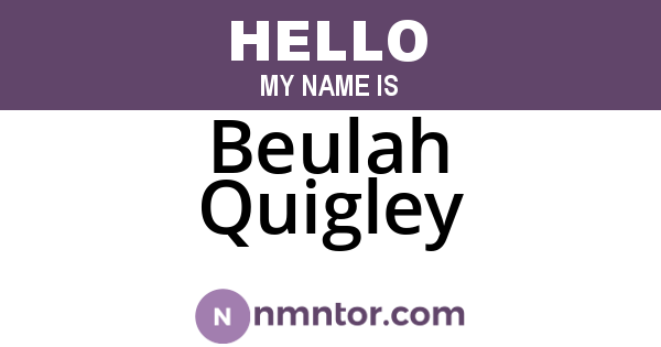 Beulah Quigley