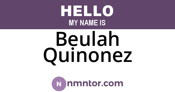 Beulah Quinonez