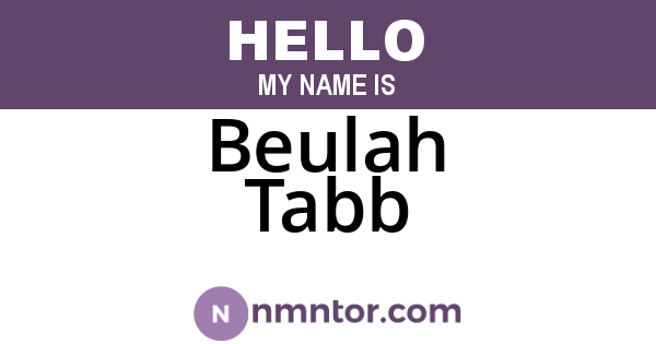 Beulah Tabb