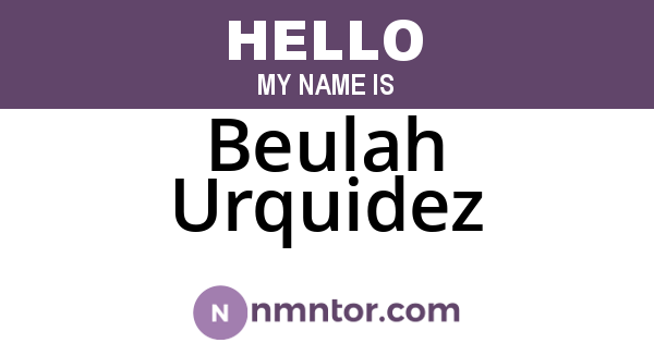 Beulah Urquidez