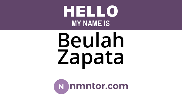 Beulah Zapata