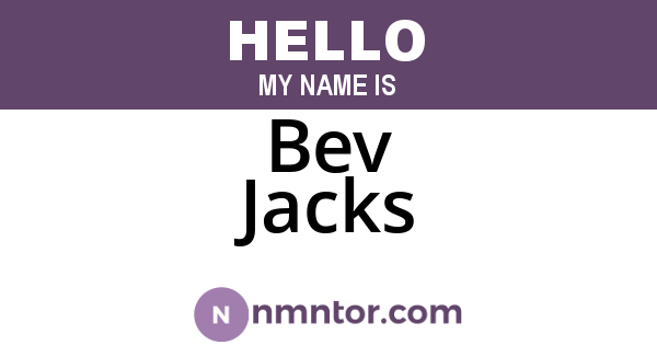 Bev Jacks
