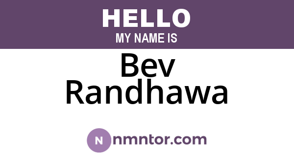 Bev Randhawa