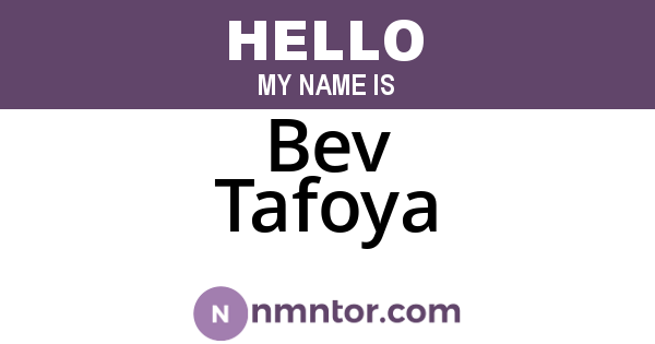 Bev Tafoya