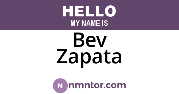 Bev Zapata