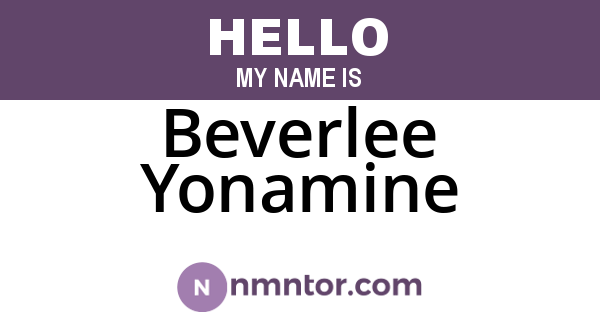 Beverlee Yonamine