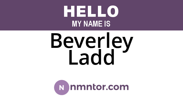 Beverley Ladd