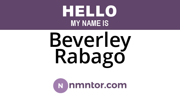 Beverley Rabago