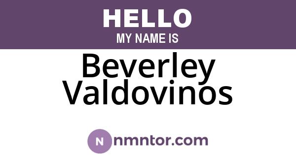 Beverley Valdovinos