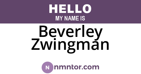 Beverley Zwingman