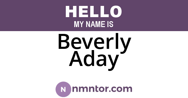 Beverly Aday