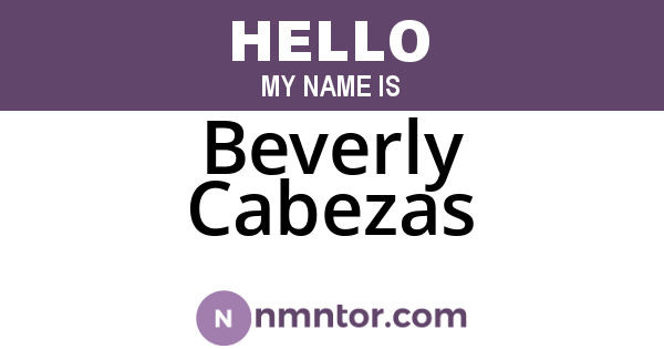 Beverly Cabezas