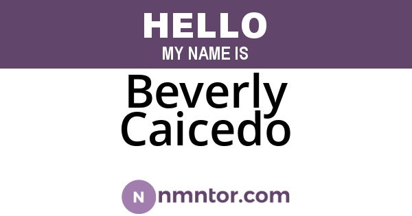 Beverly Caicedo
