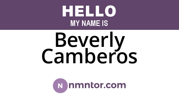 Beverly Camberos