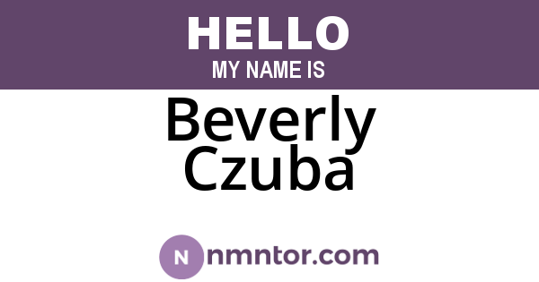 Beverly Czuba
