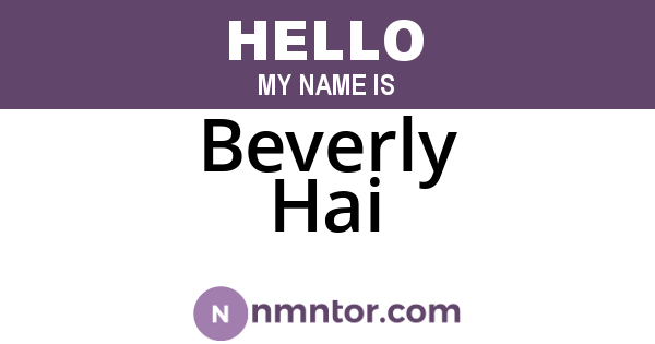 Beverly Hai