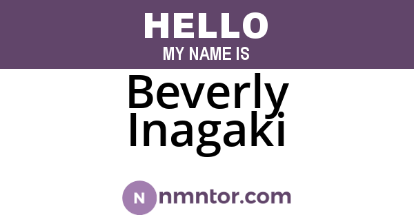 Beverly Inagaki