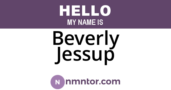 Beverly Jessup