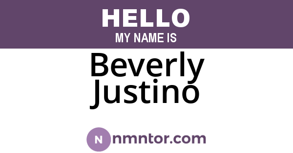 Beverly Justino