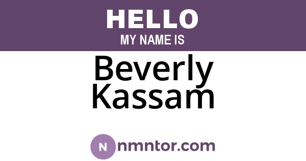 Beverly Kassam