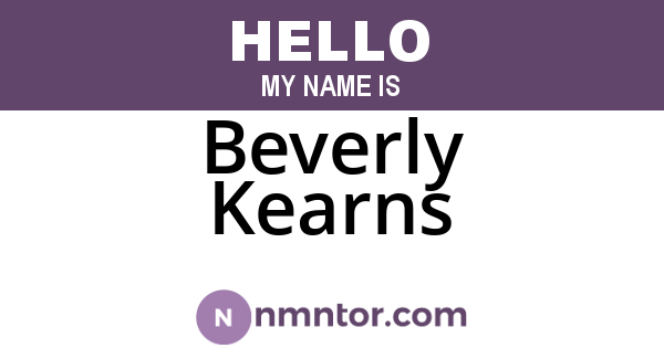Beverly Kearns