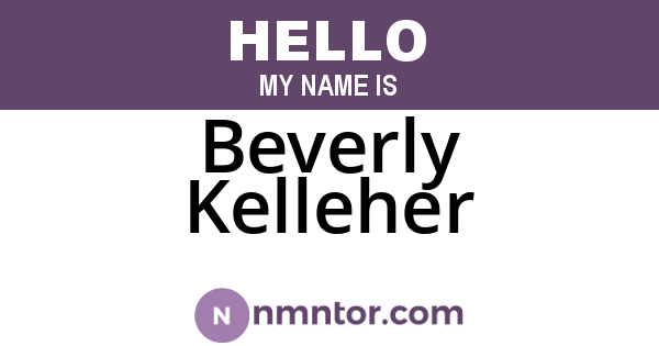 Beverly Kelleher