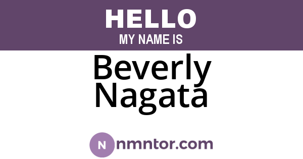 Beverly Nagata