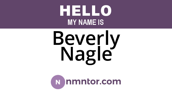 Beverly Nagle