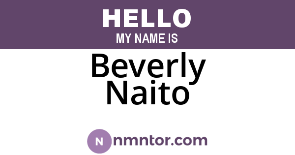 Beverly Naito