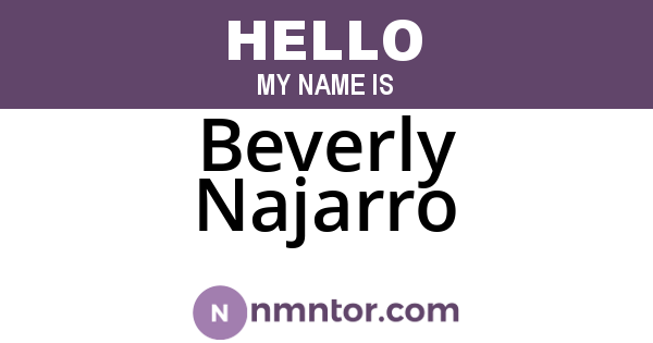 Beverly Najarro