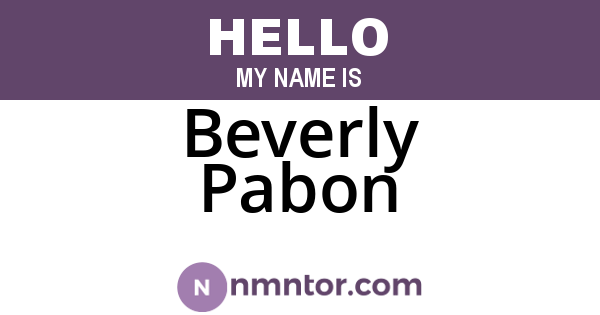 Beverly Pabon