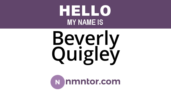 Beverly Quigley