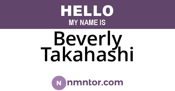 Beverly Takahashi