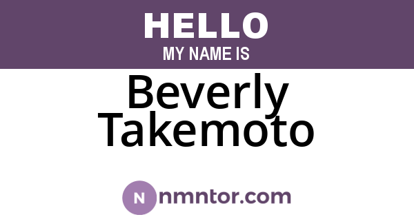 Beverly Takemoto