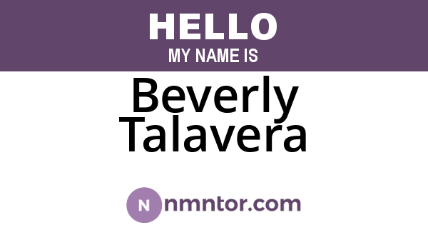 Beverly Talavera
