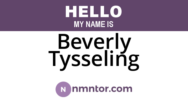 Beverly Tysseling