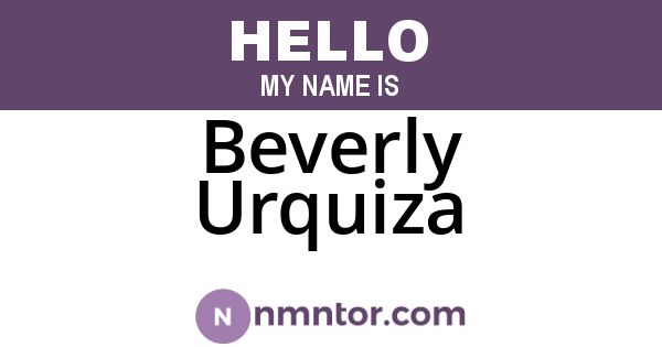 Beverly Urquiza