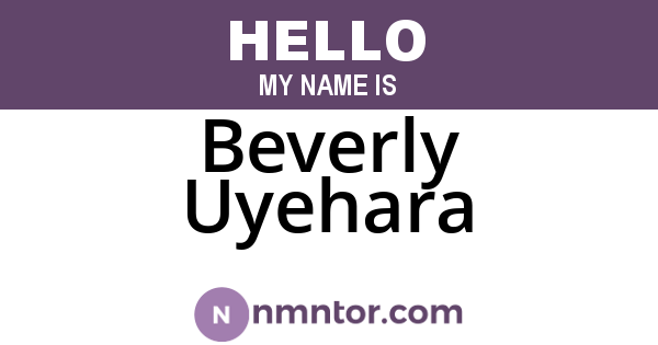 Beverly Uyehara