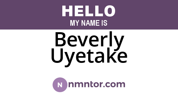 Beverly Uyetake