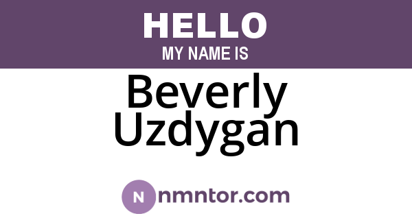 Beverly Uzdygan