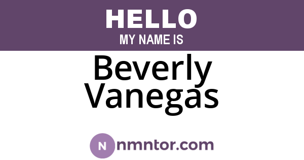 Beverly Vanegas