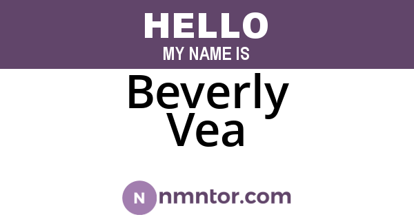 Beverly Vea