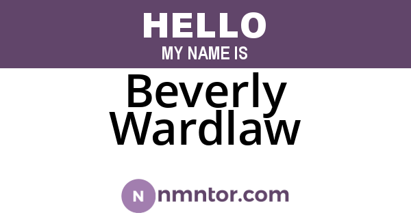 Beverly Wardlaw