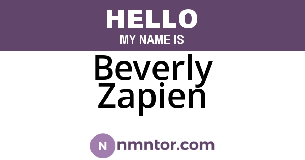 Beverly Zapien