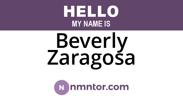 Beverly Zaragosa