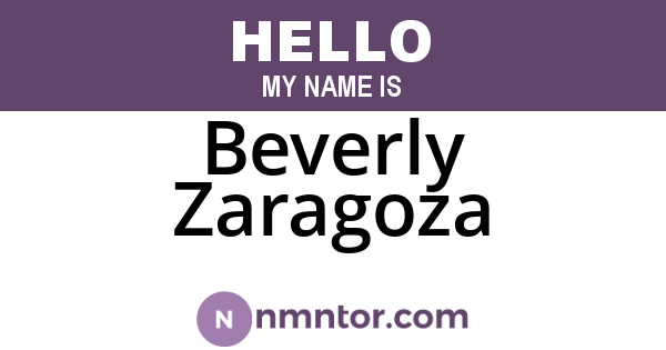 Beverly Zaragoza