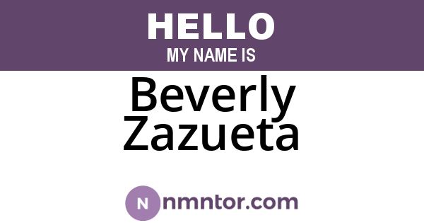 Beverly Zazueta