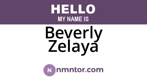 Beverly Zelaya